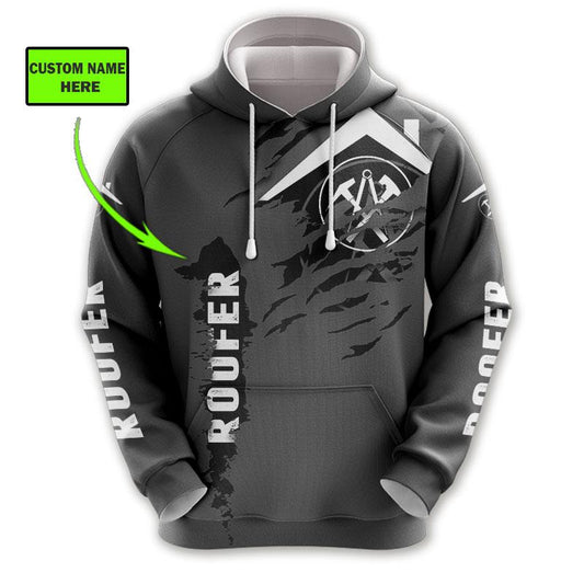 The Roofer Man Green 3D All Over Printed Shirts For Men