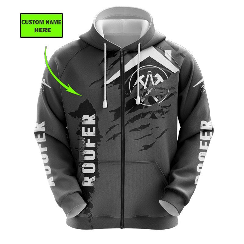 The Roofer Man Green 3D All Over Printed Shirts For Men