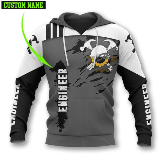 The Engineer - Persionaized Name 3D All Over Printed Shirts For Men