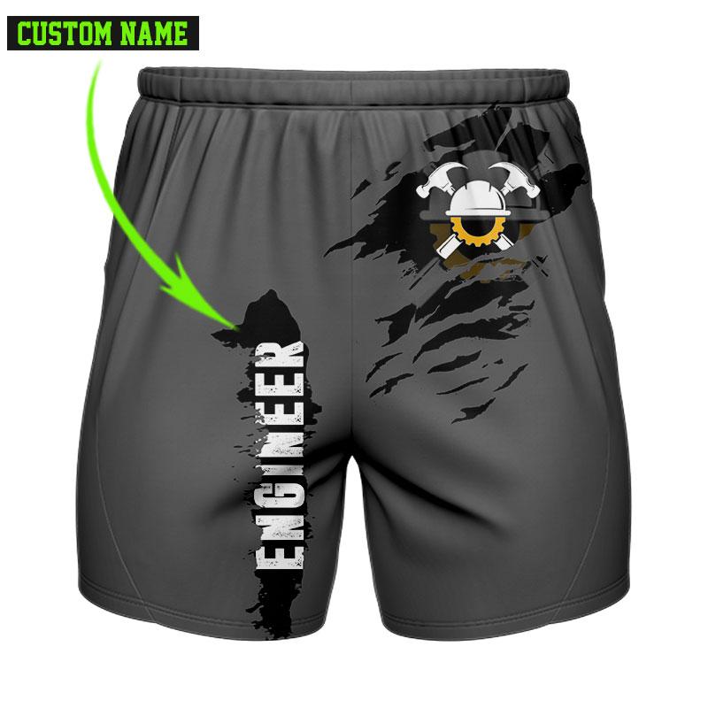 The Engineer - Persionaized Name 3D All Over Printed Shirts For Men