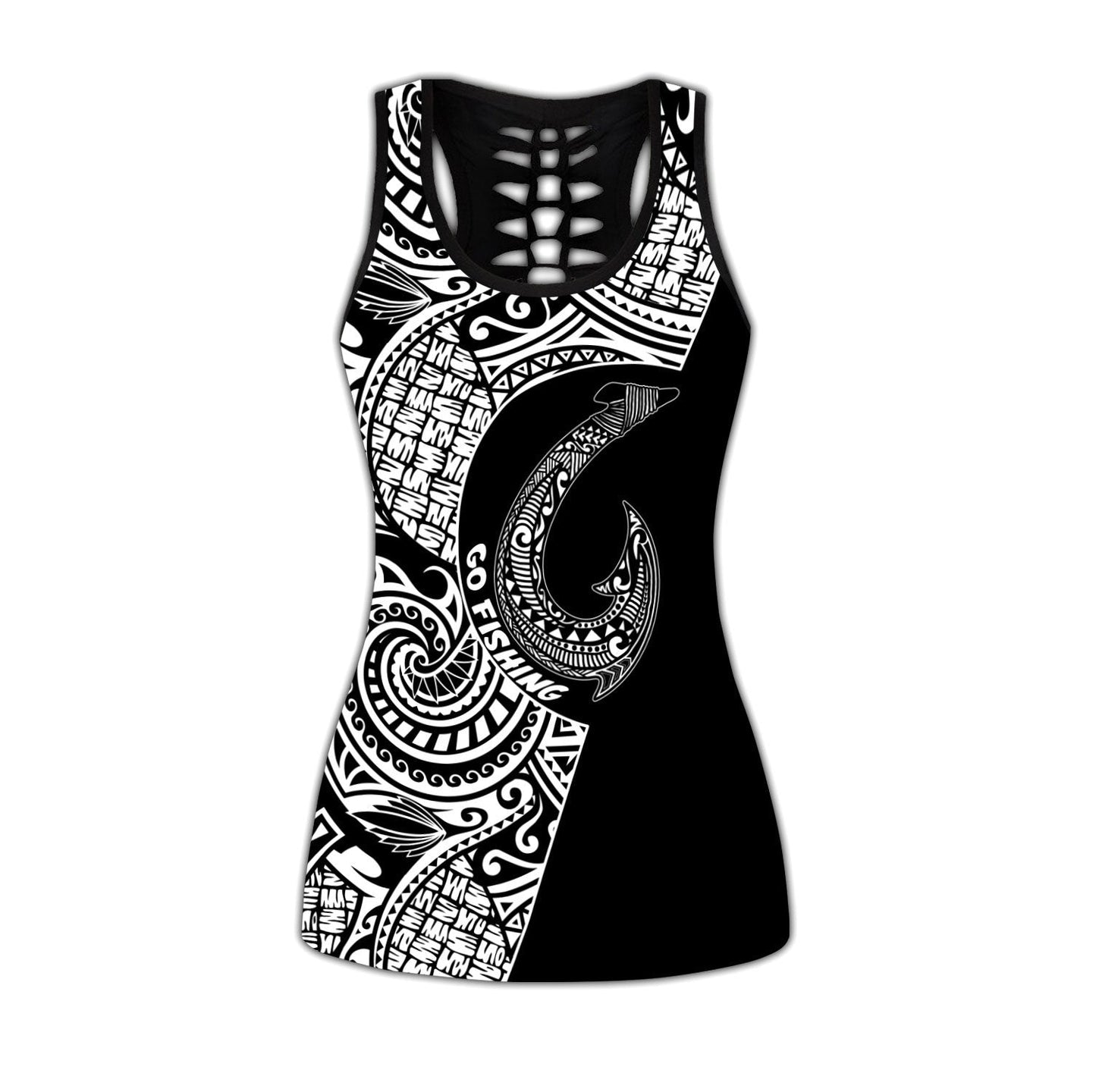 Amazing Polynesian Go Fishing Deluxe Legging Tank Top ML