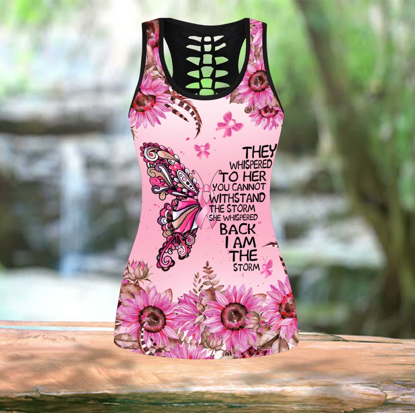 Breast Cancer Awareness Combo Legging And Tank Top