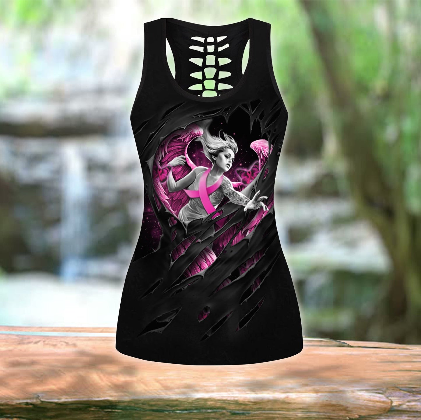 Breast Cancer Awareness Combo Legging And Tank Top