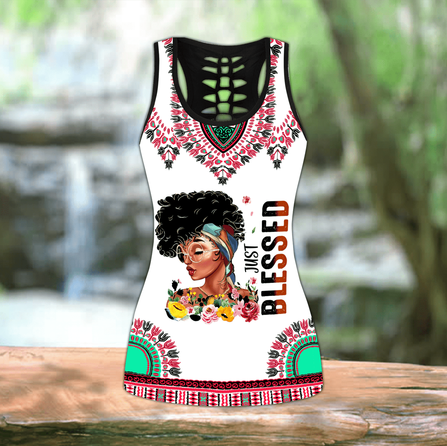 African Culture Legging & Tank top Just Bless Black Girl
