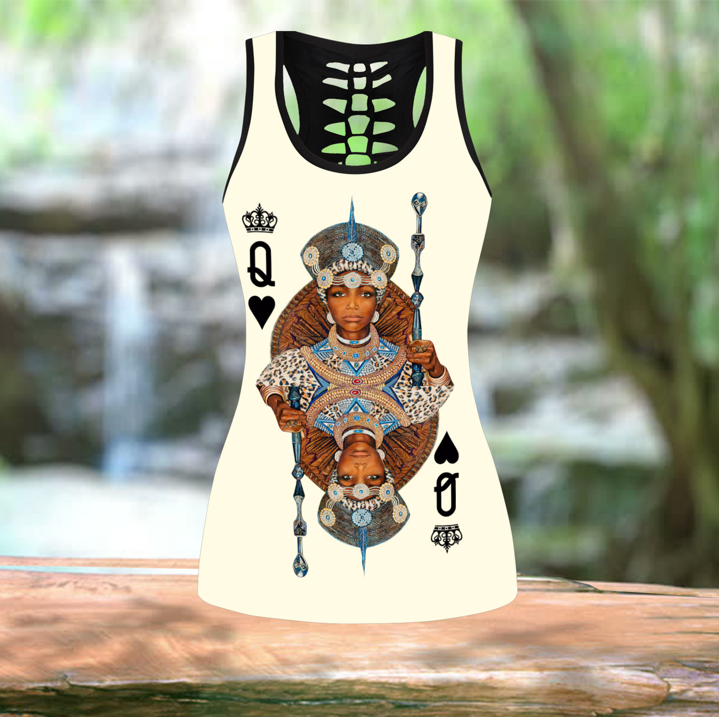 African Culture Black Queen Zulu Legging & Tank top