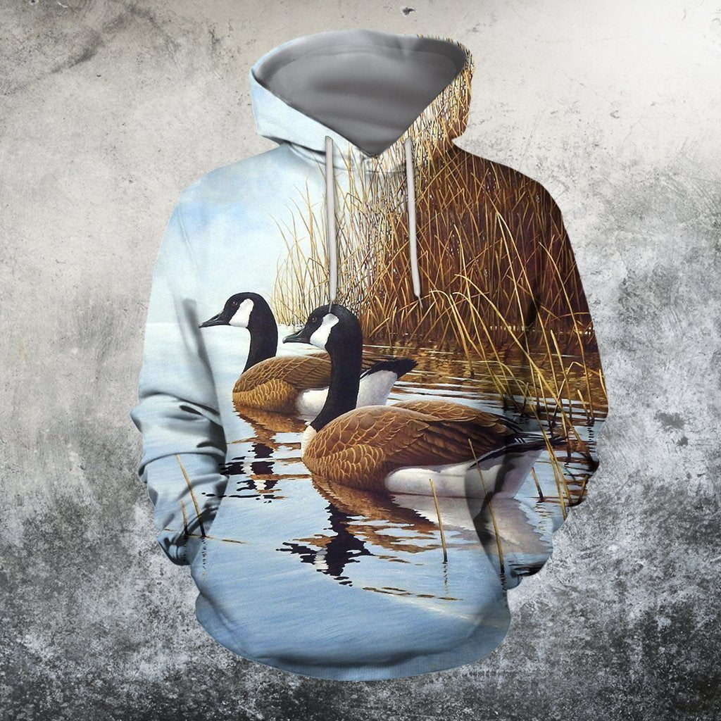3D All Over Printed Two Canada Geese Shirts - Amaze Style™-Apparel