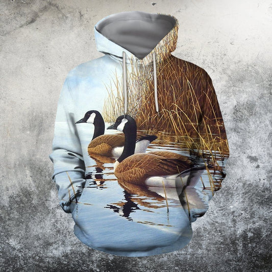3D All Over Printed Two Canada Geese Shirts - Amaze Style™-Apparel