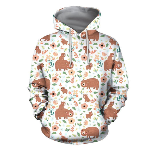 3D All Over Son And Mother Bear Hoodie - Amaze Style™-Apparel