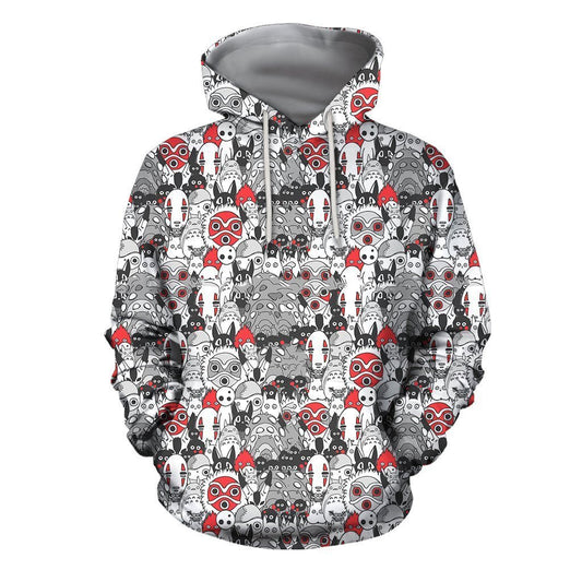 3D All Over Print Anime Spirited Away Hoodie - Amaze Style™-Apparel