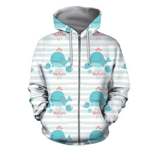 3D All Over Best Mom Dolphin Hoodie - Amaze Style™-Apparel