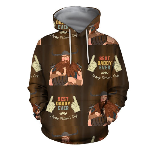 3D All Over Happy Father's Day Hoodie - Amaze Style™-Apparel