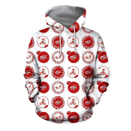 3D All Over Best Mom Ever Hoodie - Amaze Style™-Apparel