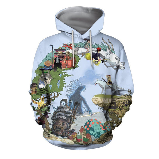 3D All Over Print Spirited Away Hoodie - Amaze Style™-Apparel