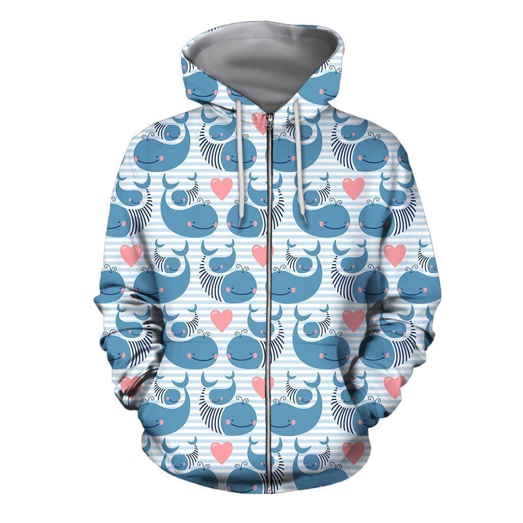 3D All Over Mother Dolphin  Hoodie - Amaze Style™-Apparel