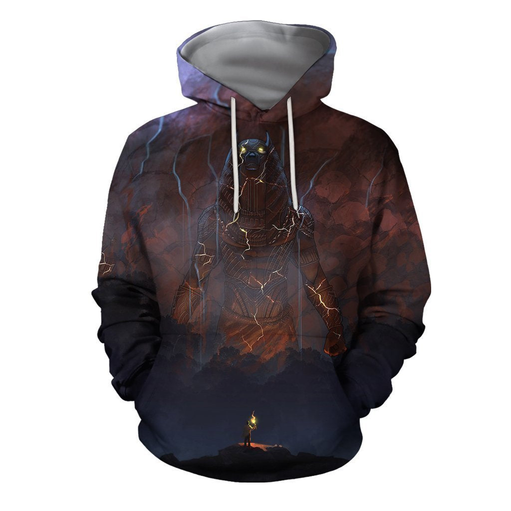 3D All Over Print Darkness Rises Anubis Hoodie - Amaze Style™-Apparel