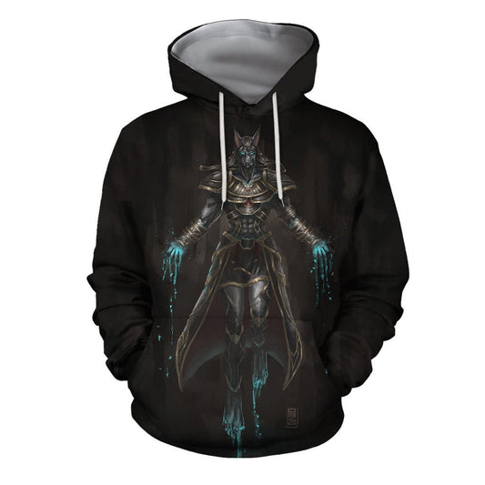 3D All Over Print Pin Anubis Hoodie - Amaze Style™-Apparel