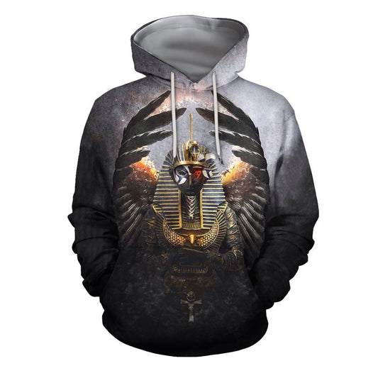 3D All Over Print Horus Egyptian Gods Hoodie - Amaze Style™-Apparel