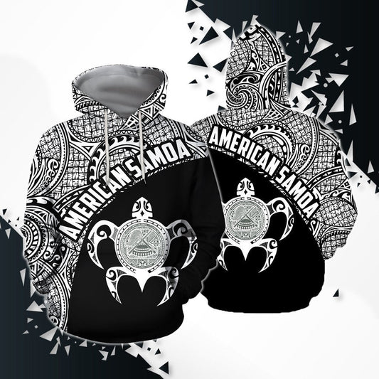 American Samoa Hoodie - White PL - Amaze Style™-Apparel