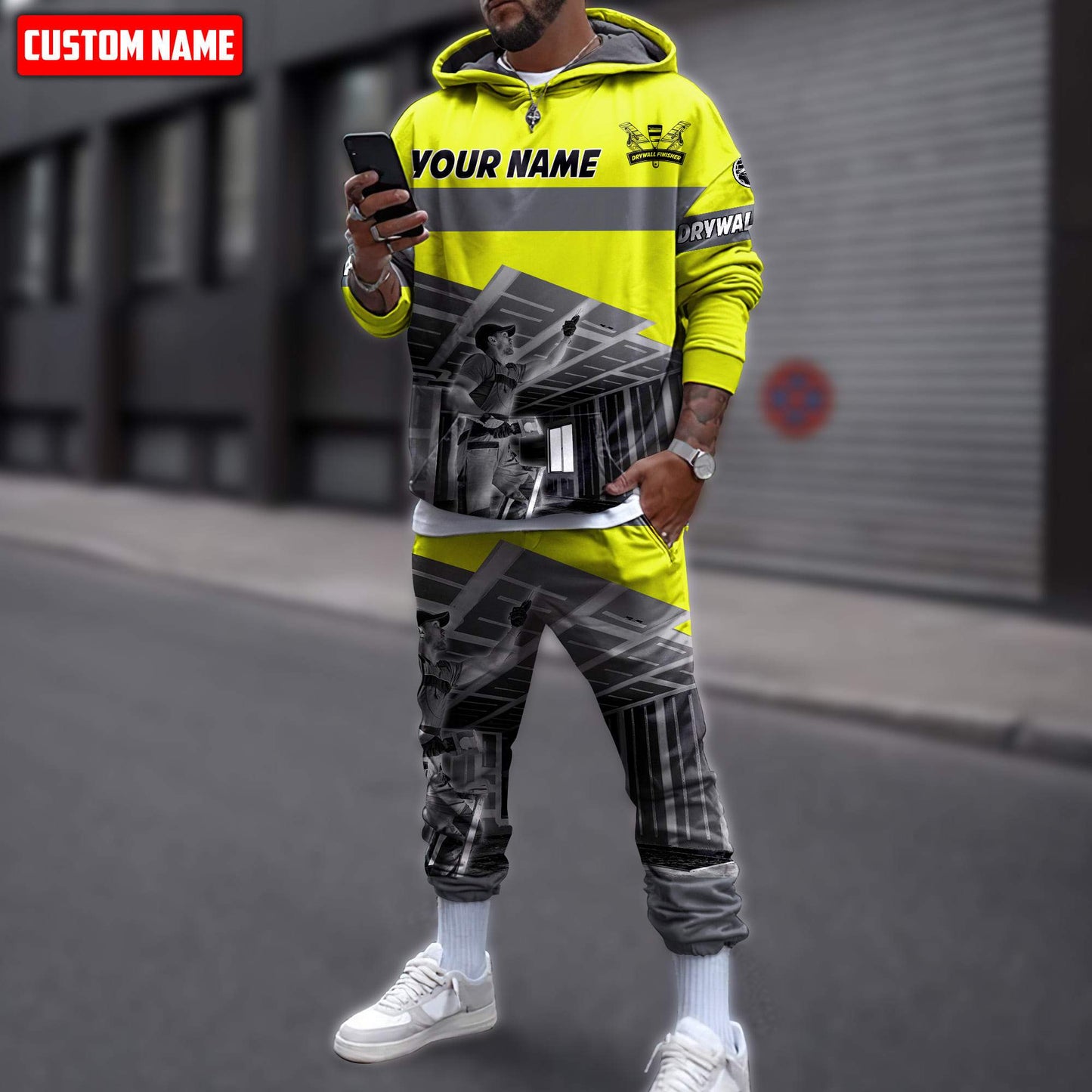 Tmarctee Customized Name House Painter 3D All Over Printed Combo Hoodie + Sweatpant HP27 NTN08112104