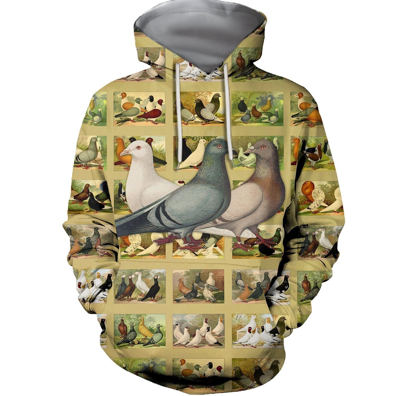 3D All Over Printed Beautiful Dove Hoodie - Amaze Style™-Apparel