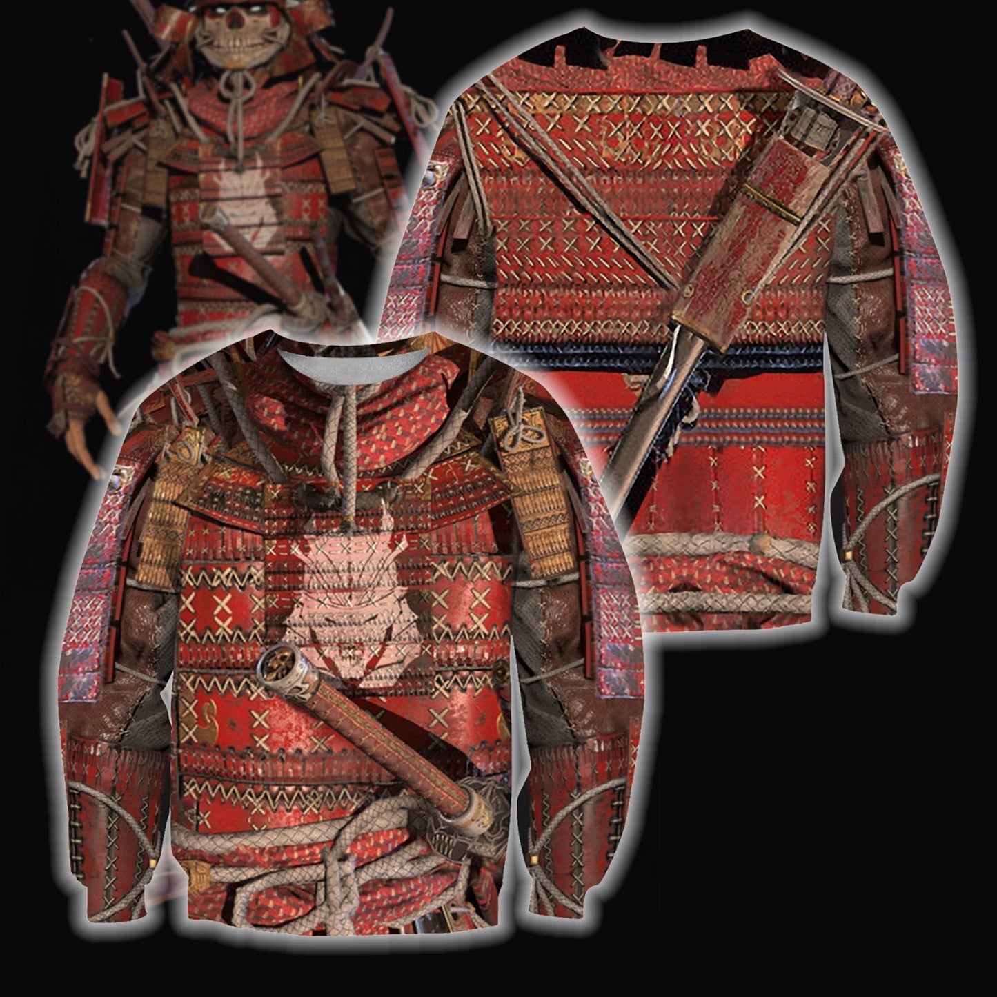 3D All Over Printed Samurai Hoodie - Amaze Style™-Apparel