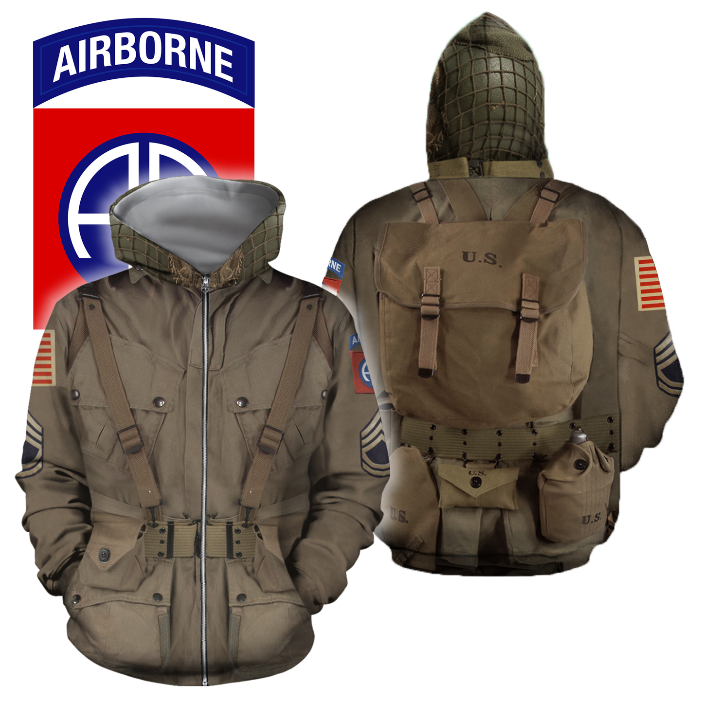 3D All Over Printed 82nd Airborne Division WW2 - Amaze Style™-Apparel