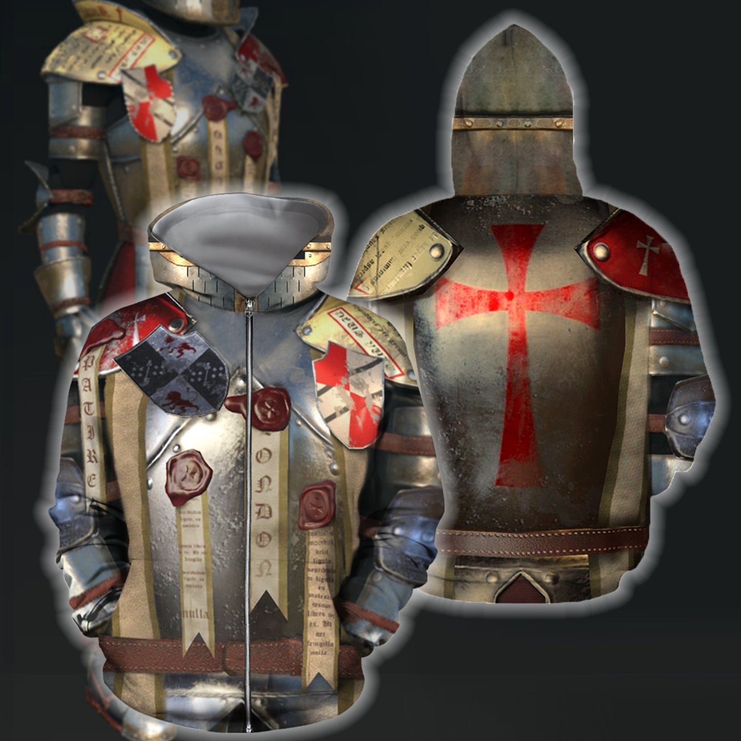 3D All Over Printed Templar Tops - Amaze Style™-Apparel