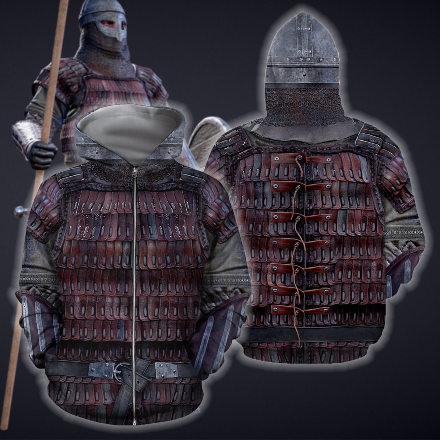 3D All Over Printed Vikings Armor Tops HP699 - Amaze Style™-Apparel