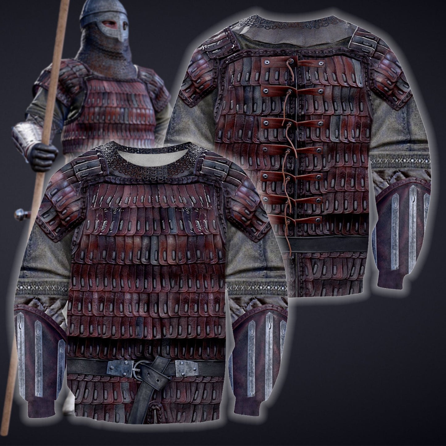 3D All Over Printed Vikings Armor Tops HP699 - Amaze Style™-Apparel