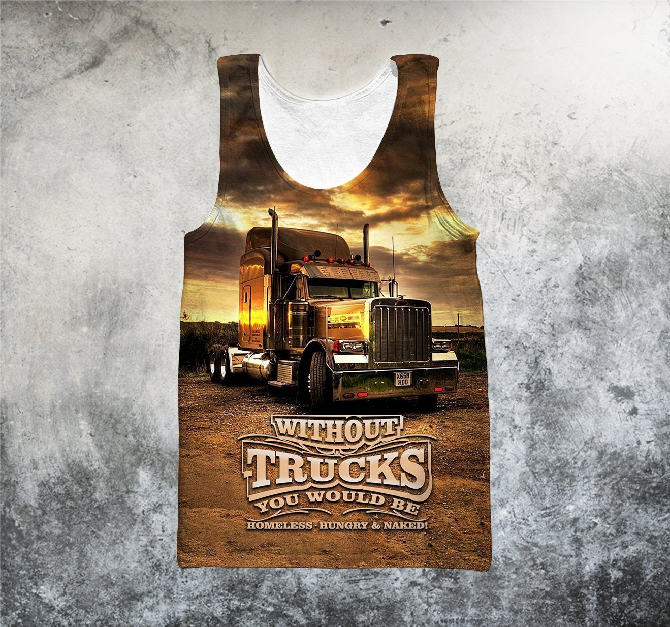 3D All Over Printed Without Trucks You Would Be Homeless-Hungry & Naked Hoodie - Amaze Style™-Apparel