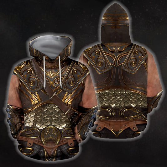 3D All Over Printed Breastplate 2 Hoodie - Amaze Style™-Apparel