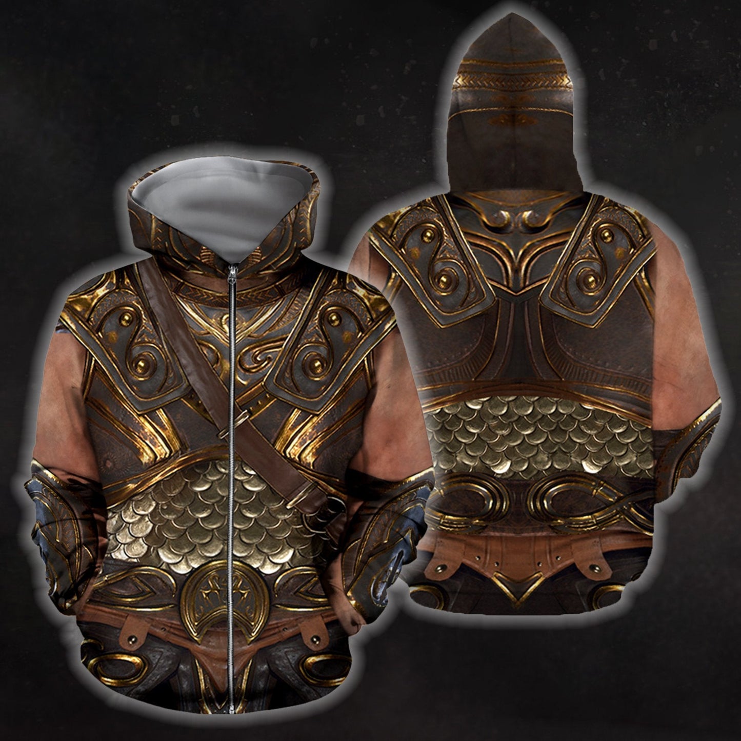 3D All Over Printed Breastplate 2 Hoodie - Amaze Style™-Apparel