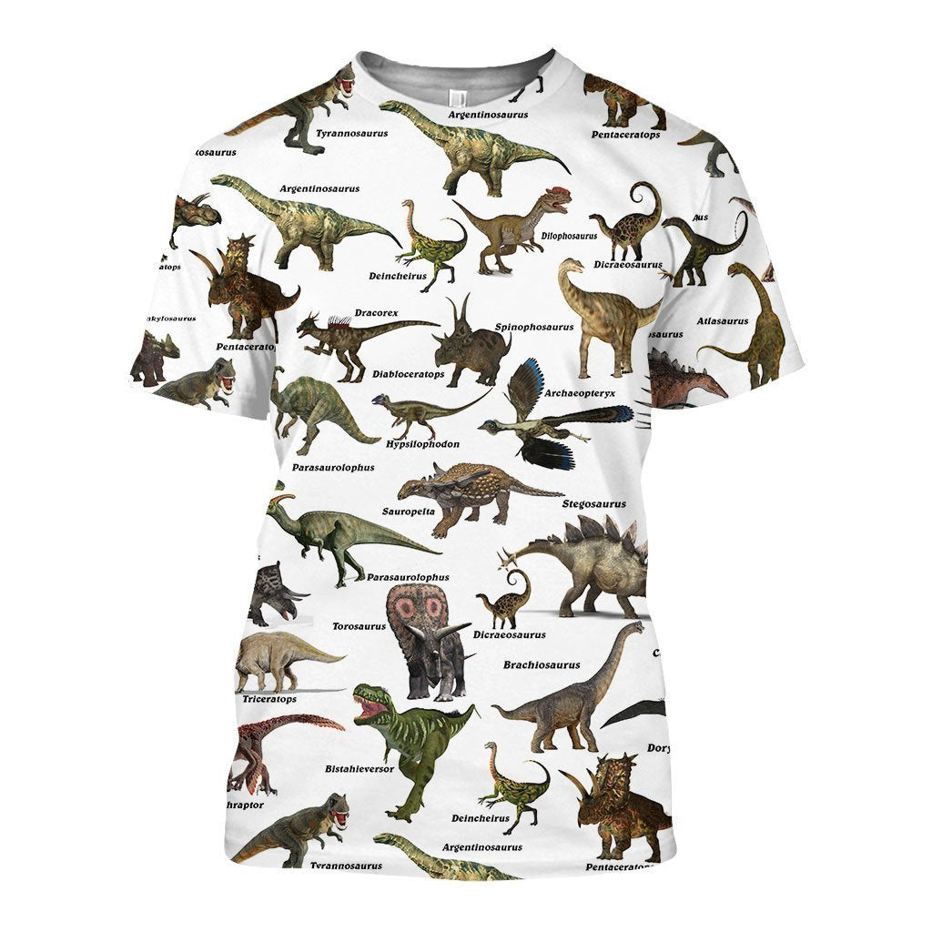 3D All Over Printed Cretaceous Dinosaurs Shirts and Shorts - Amaze Style™-3D All Over Printed Clothes