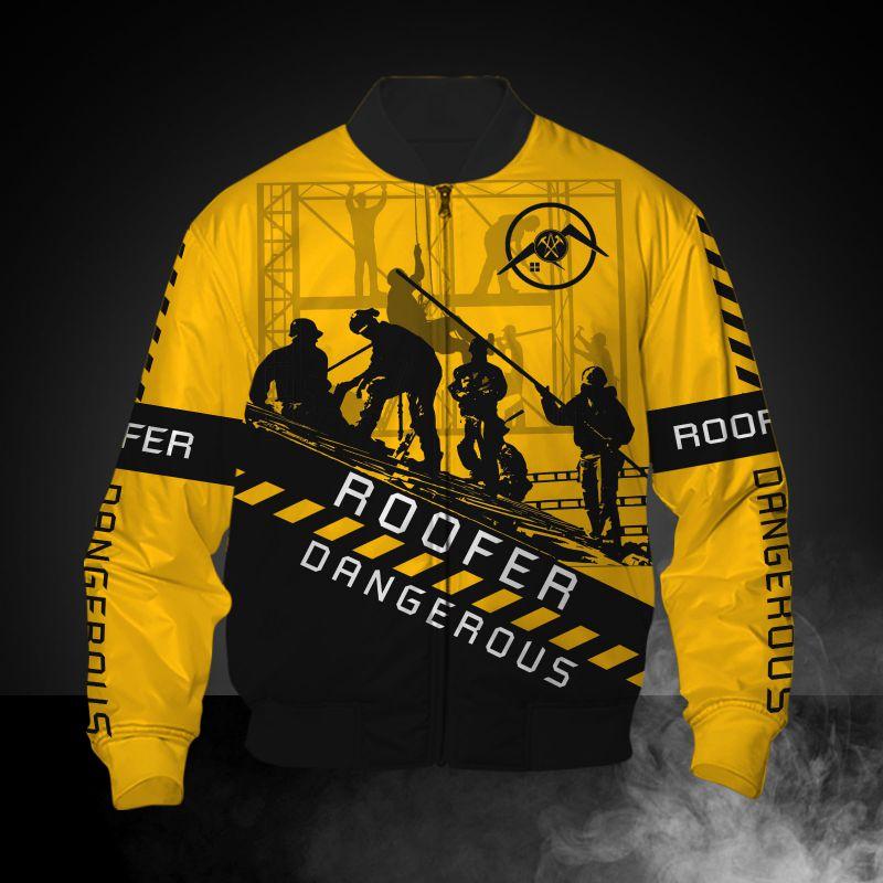 The Roofer Man Green 3D All Over Printed Shirts For Men