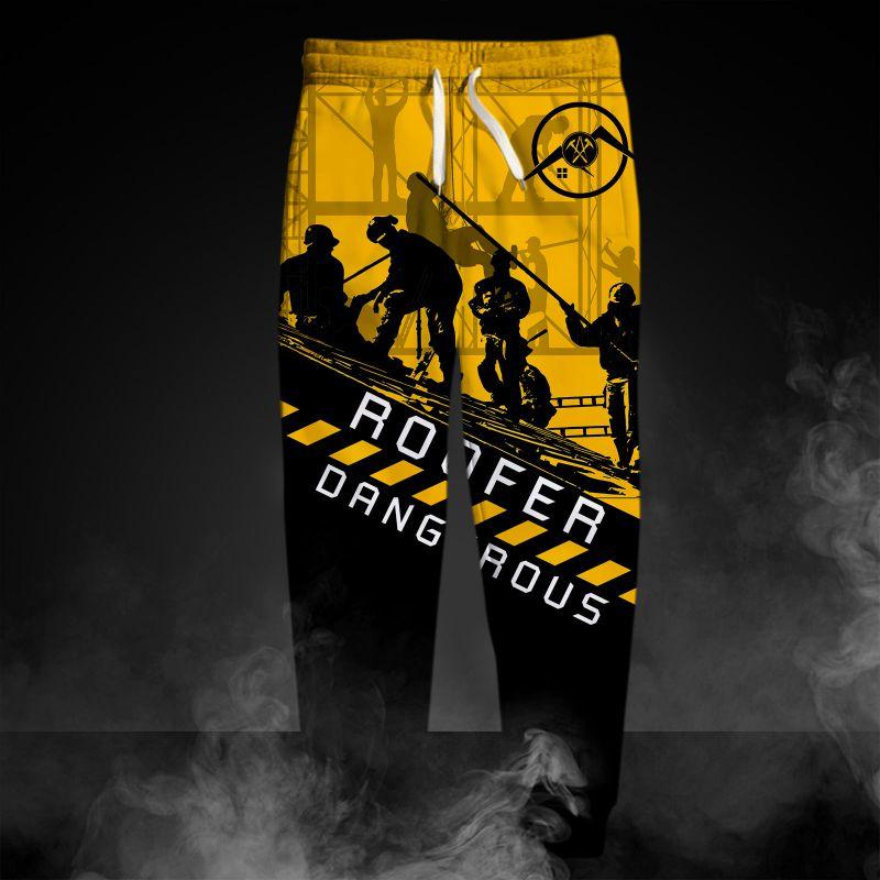 The Roofer Man Green 3D All Over Printed Shirts For Men