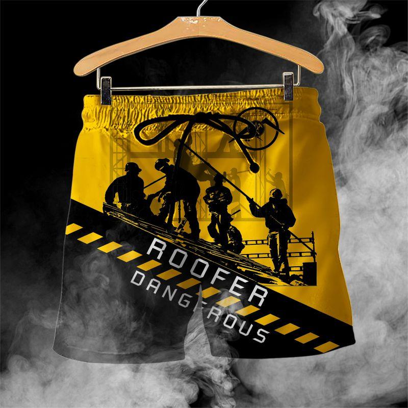 The Roofer Man Green 3D All Over Printed Shirts For Men