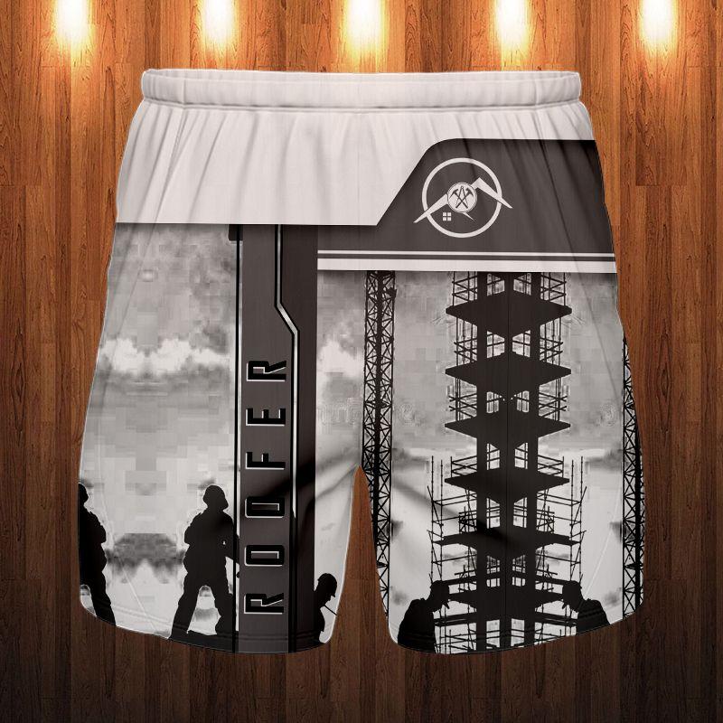 The Roofer Man Green 3D All Over Printed Shirts For Men