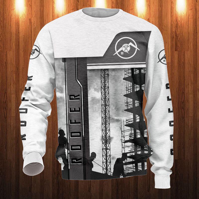 The Roofer Man Green 3D All Over Printed Shirts For Men