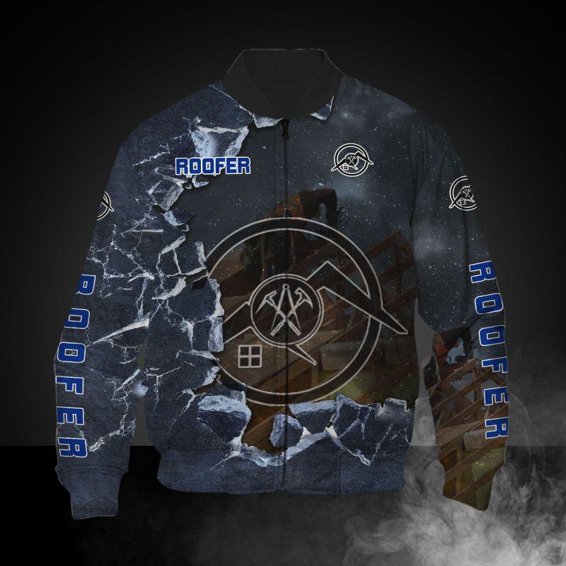 The Roofer Man Green 3D All Over Printed Shirts For Men