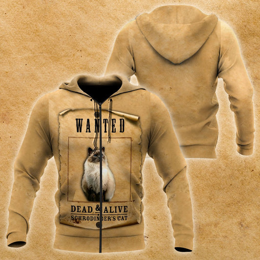 Ragdoll Schrödinger's cat 3D All Over Printed Shirts For Men and Women