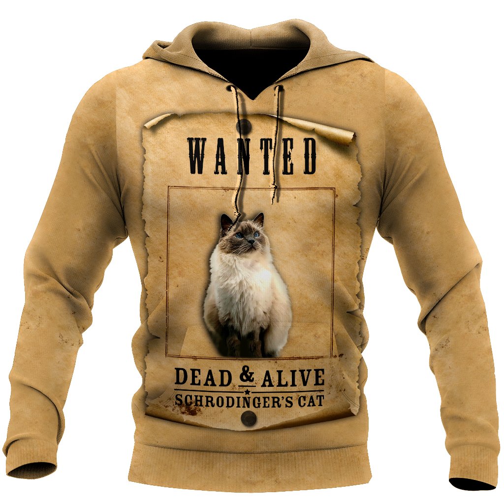 Ragdoll Schrödinger's cat 3D All Over Printed Shirts For Men and Women