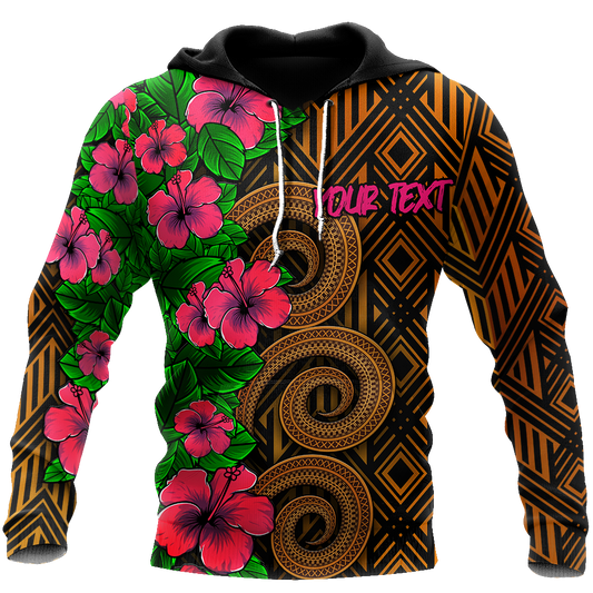 Amazing Polynesian Tribal Pattern Customize 3D All Over Printed Unisex Hoodie