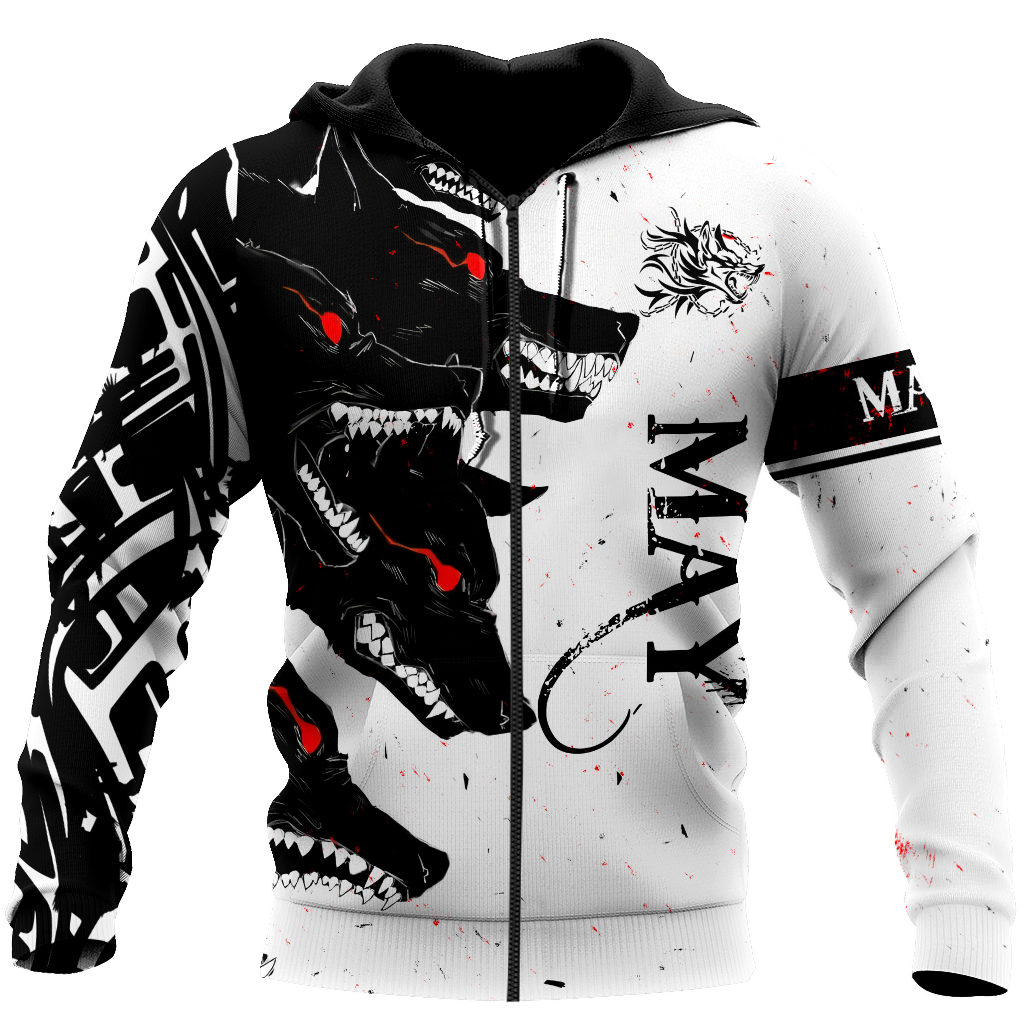The Dark Wolf May 3D All Over Printed Unisex Deluxe Hoodie ML