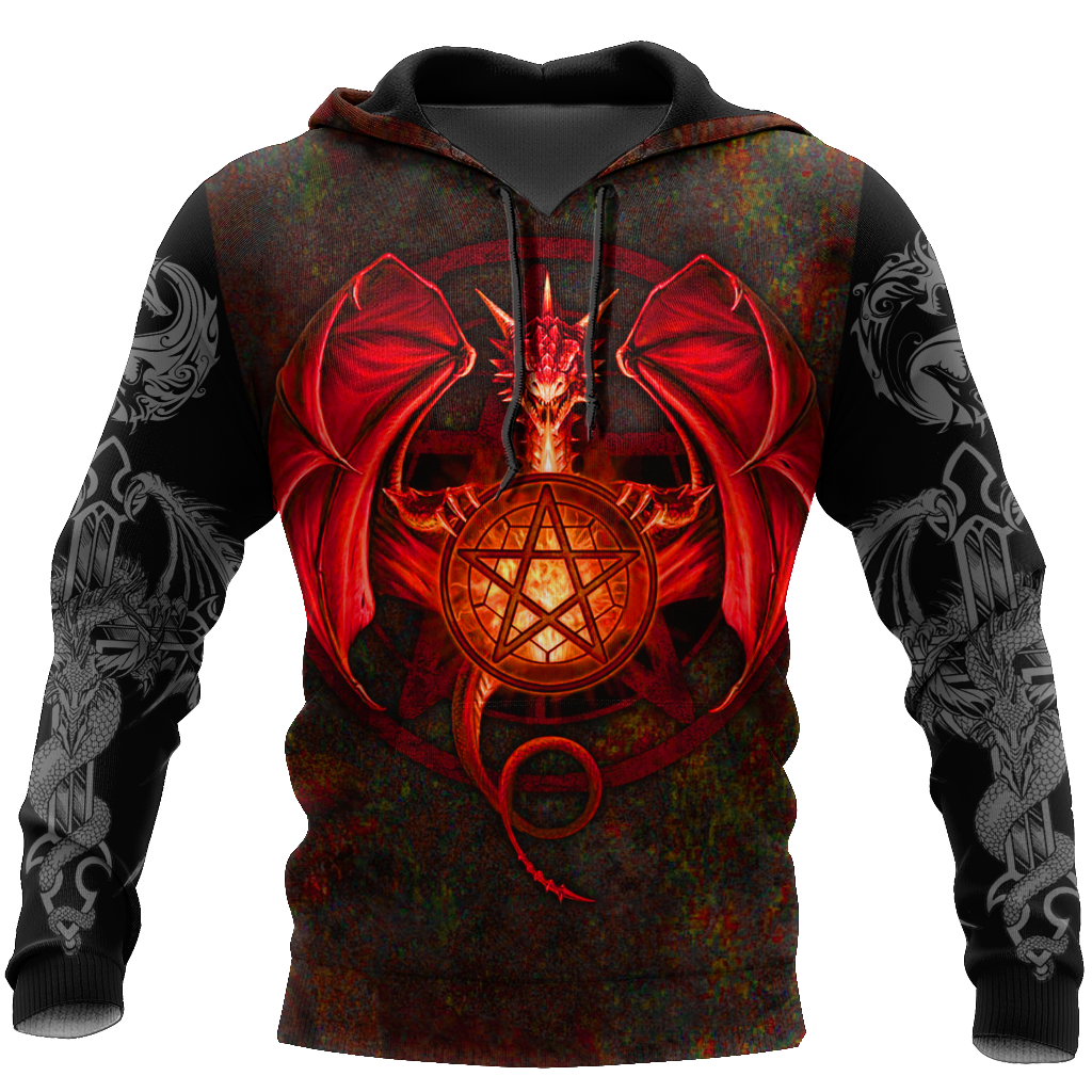 Tattoo and Dungeon Dragon Hoodie T Shirt For Men and Women HAC090607-Apparel-NM-Hoodie-S-Vibe Cosy™