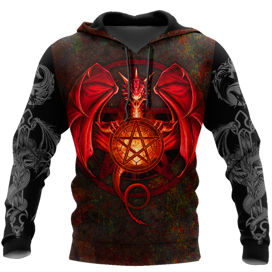 Tattoo and Dungeon Dragon Hoodie T Shirt For Men and Women HAC090607-Apparel-NM-Hoodie-S-Vibe Cosy™