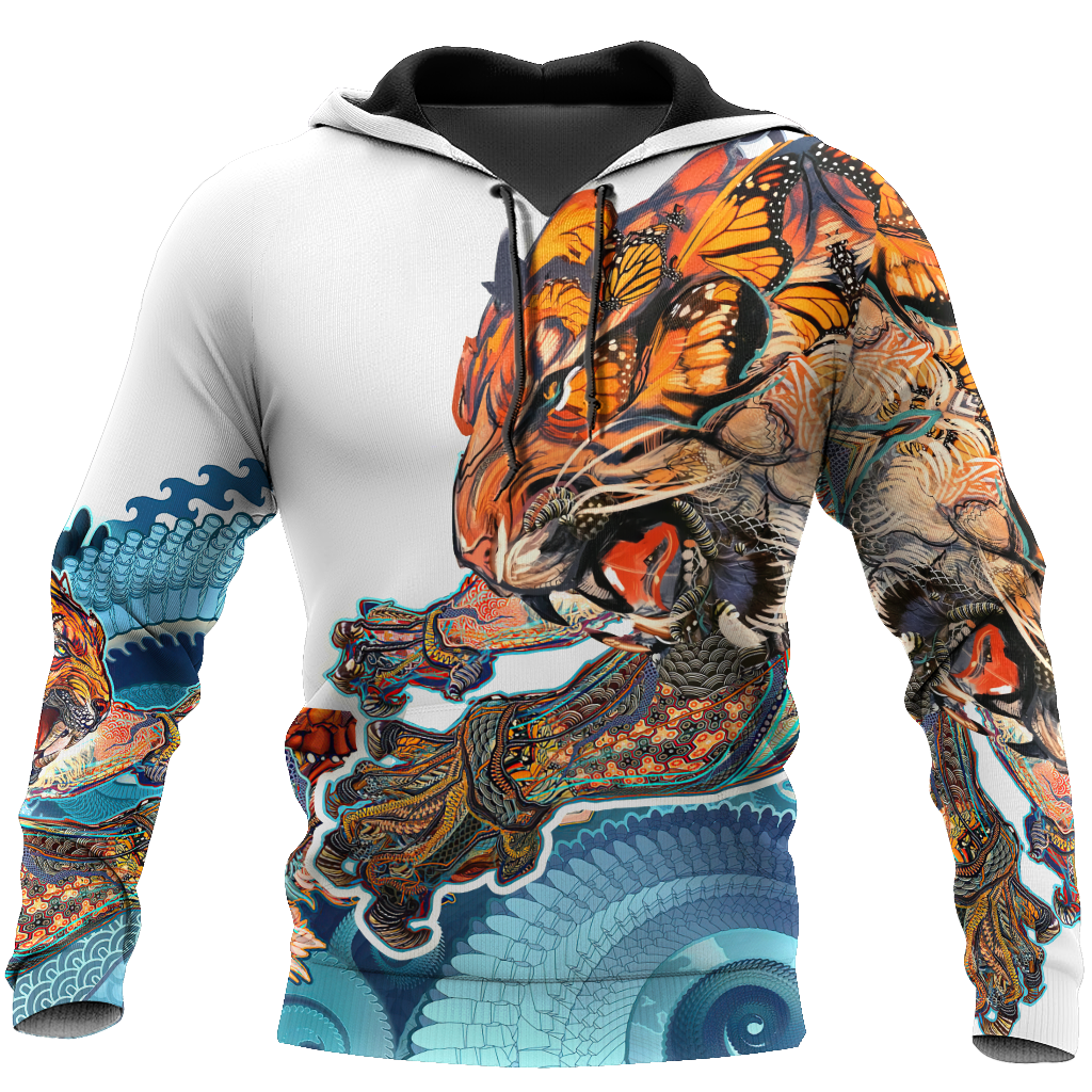 Tattoo Tiger Mythology 3D Over Printed Unisex Shirt