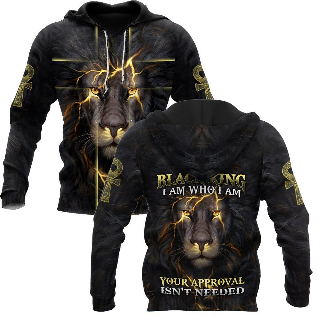 Black King-I Am Who I Am Ankh Symbol  3D All Over Printed Shirts For Men and Women Pi11062003S1