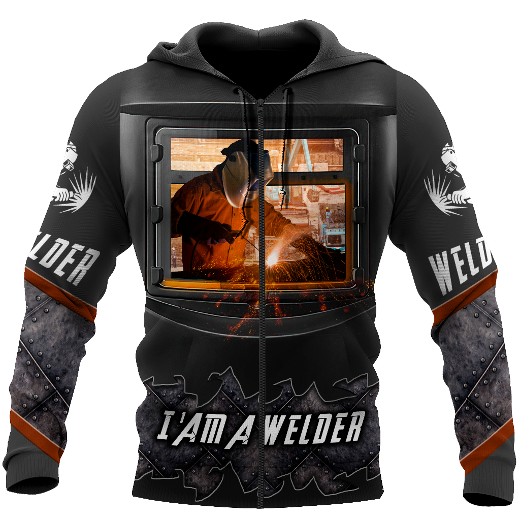 Awesome Welder All Over Printed Hoodie MEI
