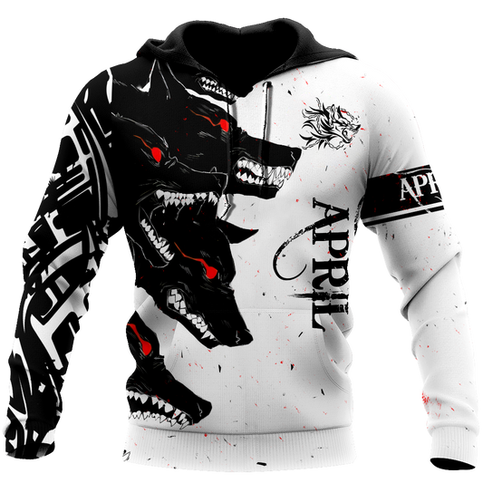 The Dark Wolf April 3D All Over Printed Unisex Deluxe Hoodie ML