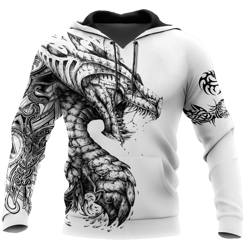 Tattoo and Dungeon Dragon Hoodie T Shirt For Men and Women HAC250502-NM - Amaze Style™-Apparel